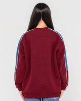 Rusty Two Timer Panelled Fleece Crew