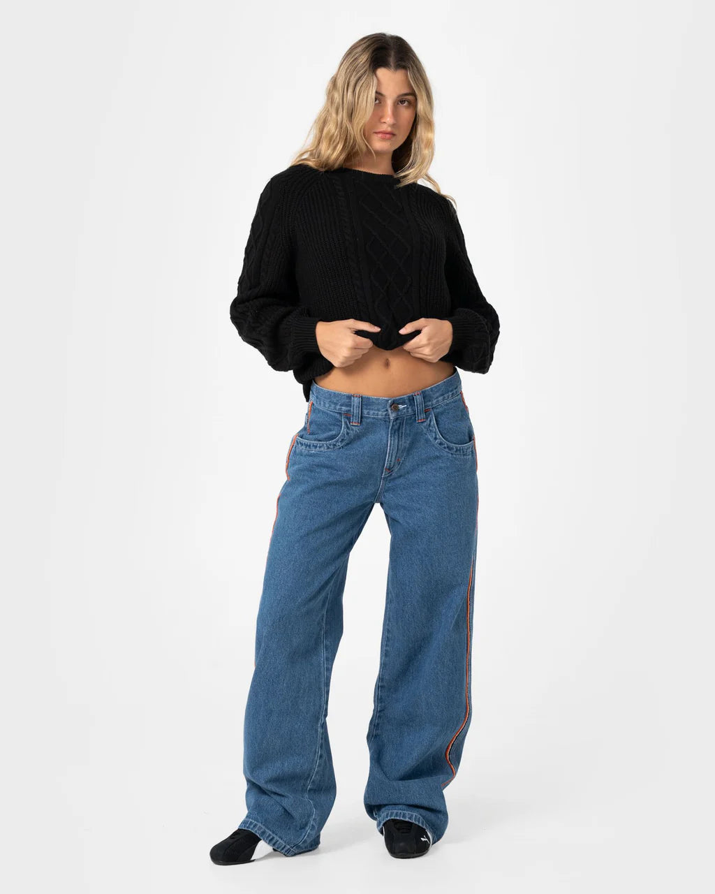 Rusty Two Tales Knitted Crew