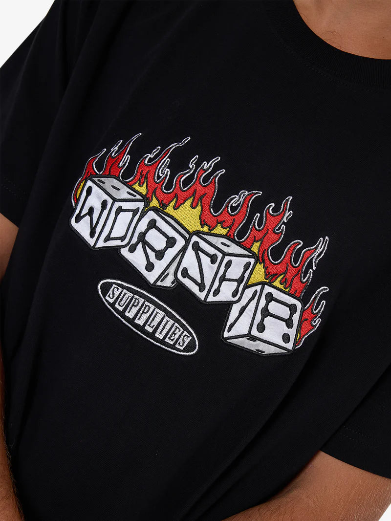 Worship Snake Eyes Embro Tee