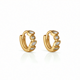 Ever Glory Huggie Earrings