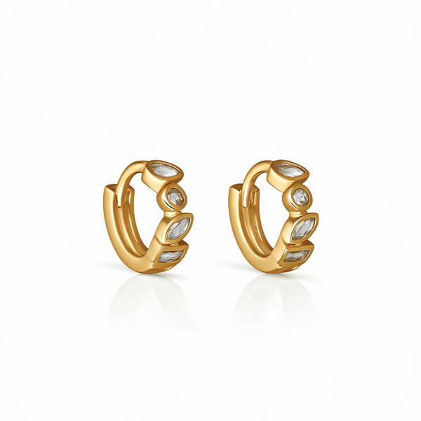Ever Glory Huggie Earrings