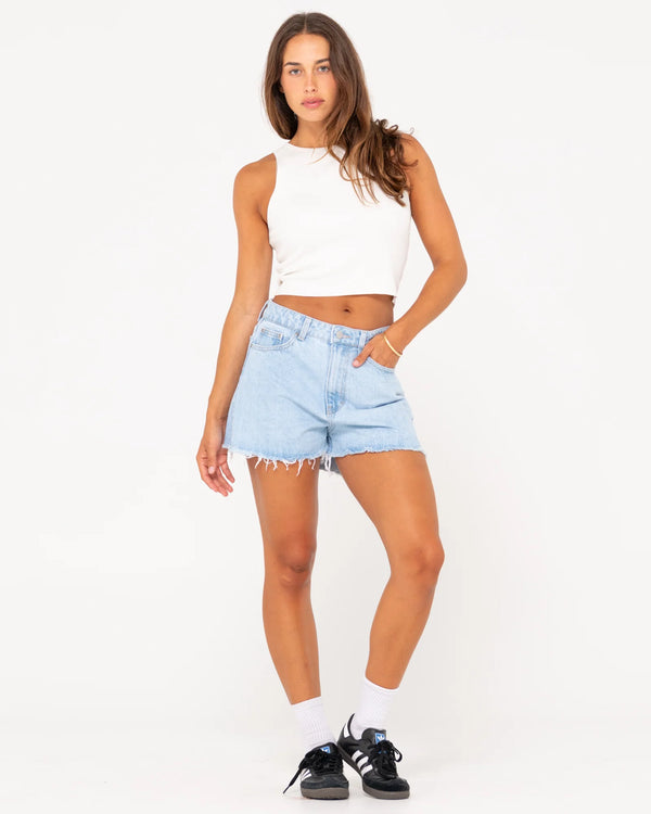 Rusty Penny Kick Flare Denim Short