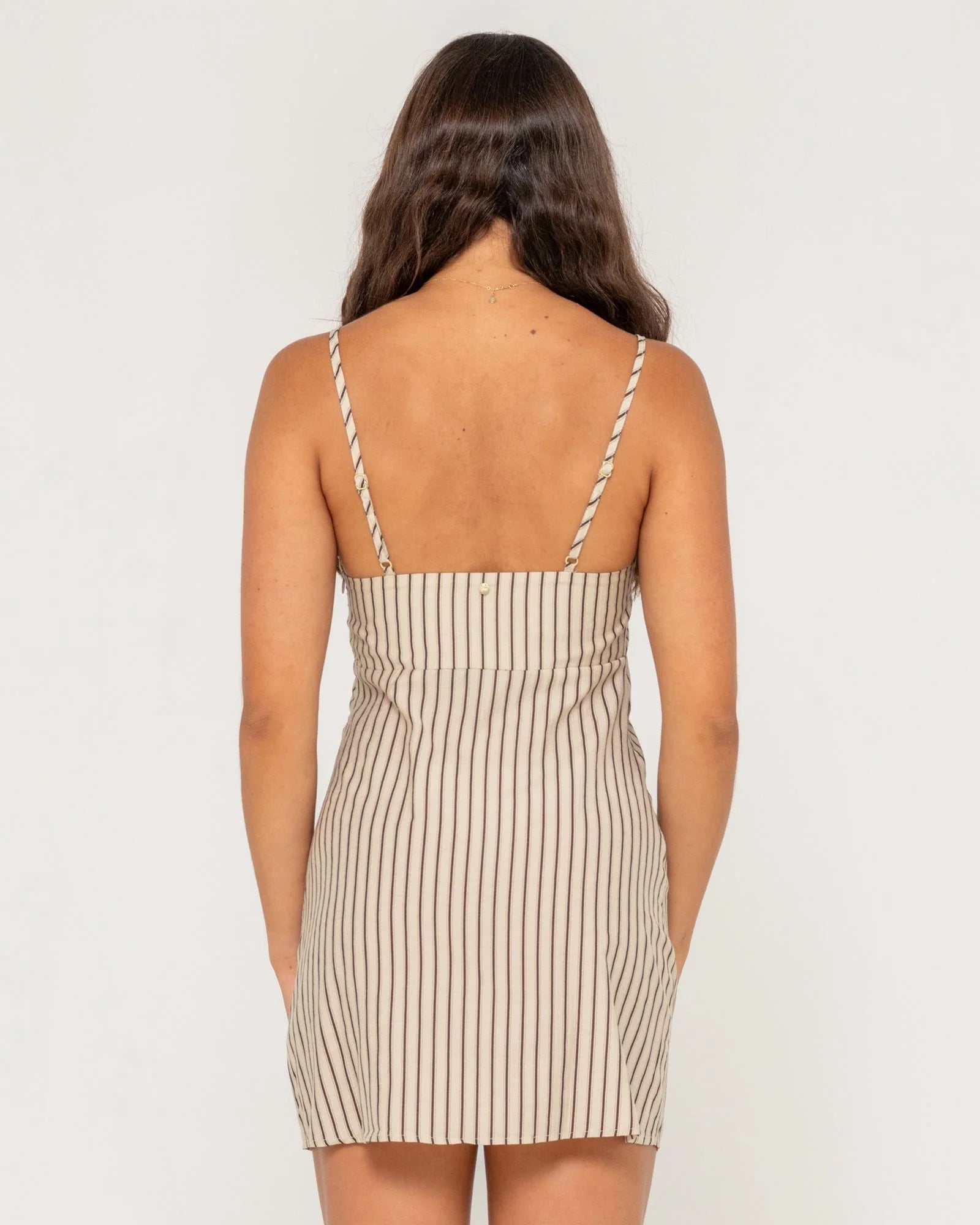 Rusty Sandy Stripe Mini Dress