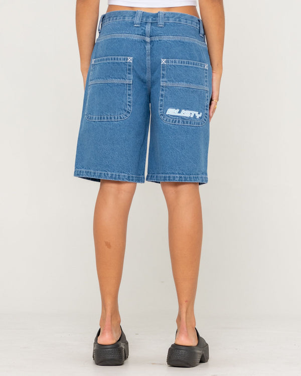 Rusty Flip Mommy Tapeless Low Rise Denim Short