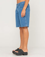 Rusty Flip Mommy Tapeless Low Rise Denim Short