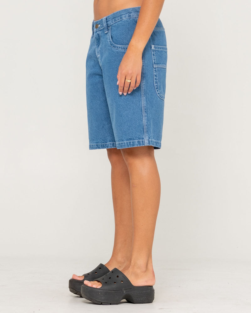 Rusty Flip Mommy Tapeless Low Rise Denim Short