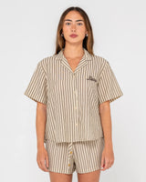 Rusty Sandy Stripe SS Shirt