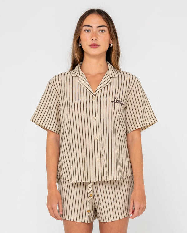 Rusty Sandy Stripe SS Shirt