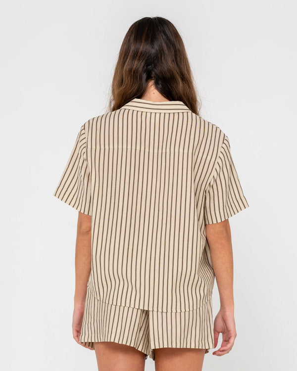 Rusty Sandy Stripe SS Shirt