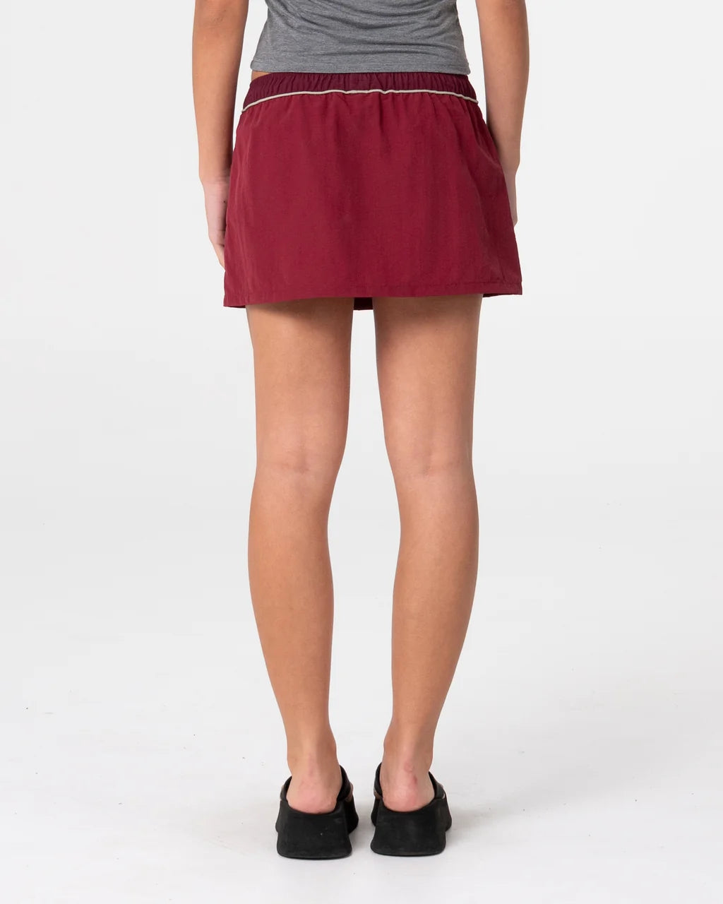 Rusty Breezy Wind Cheater Mini Skirt