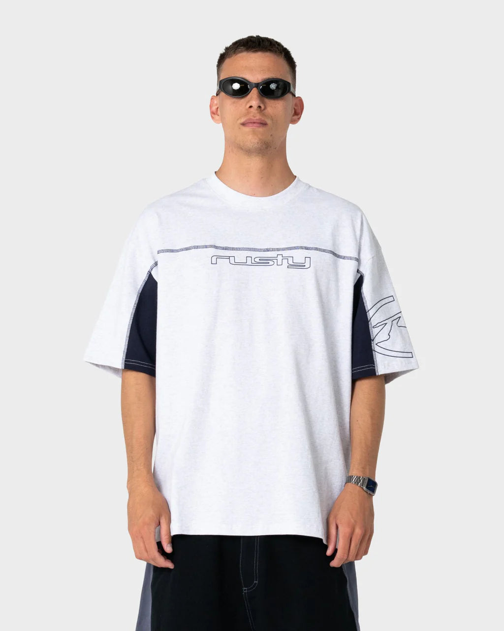 Rusty Cyberwave Short Sleeve Tee
