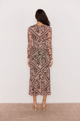 Minkpink Lumi Mesh Midi Dress