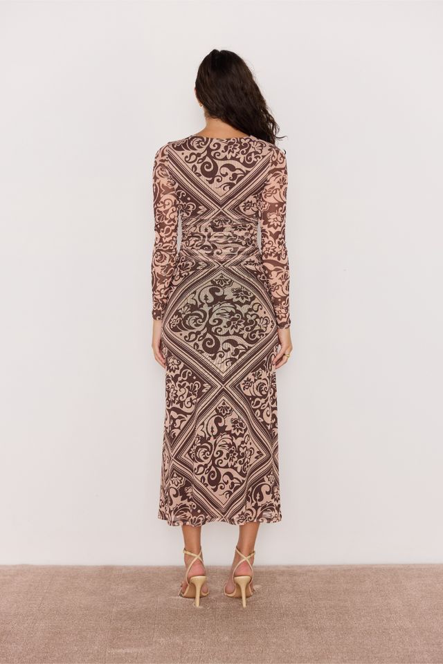 Minkpink Lumi Mesh Midi Dress
