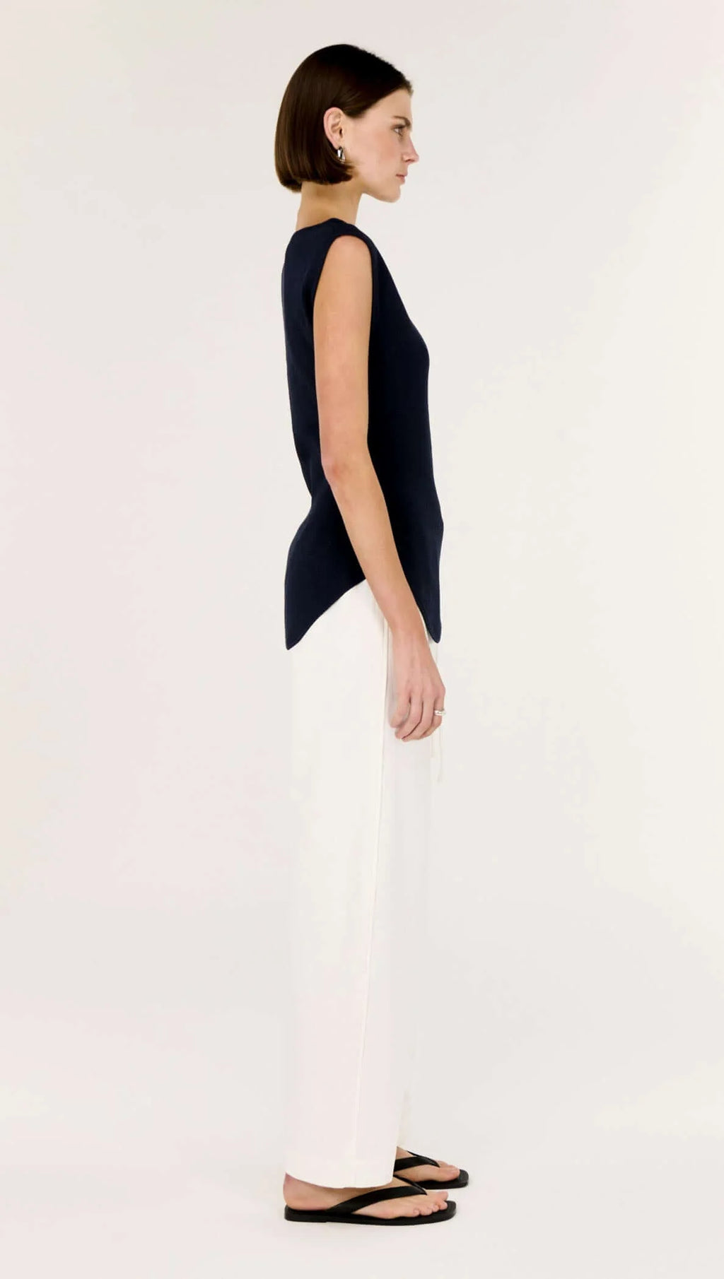 Staple The Label Cassian Assym Knit Top