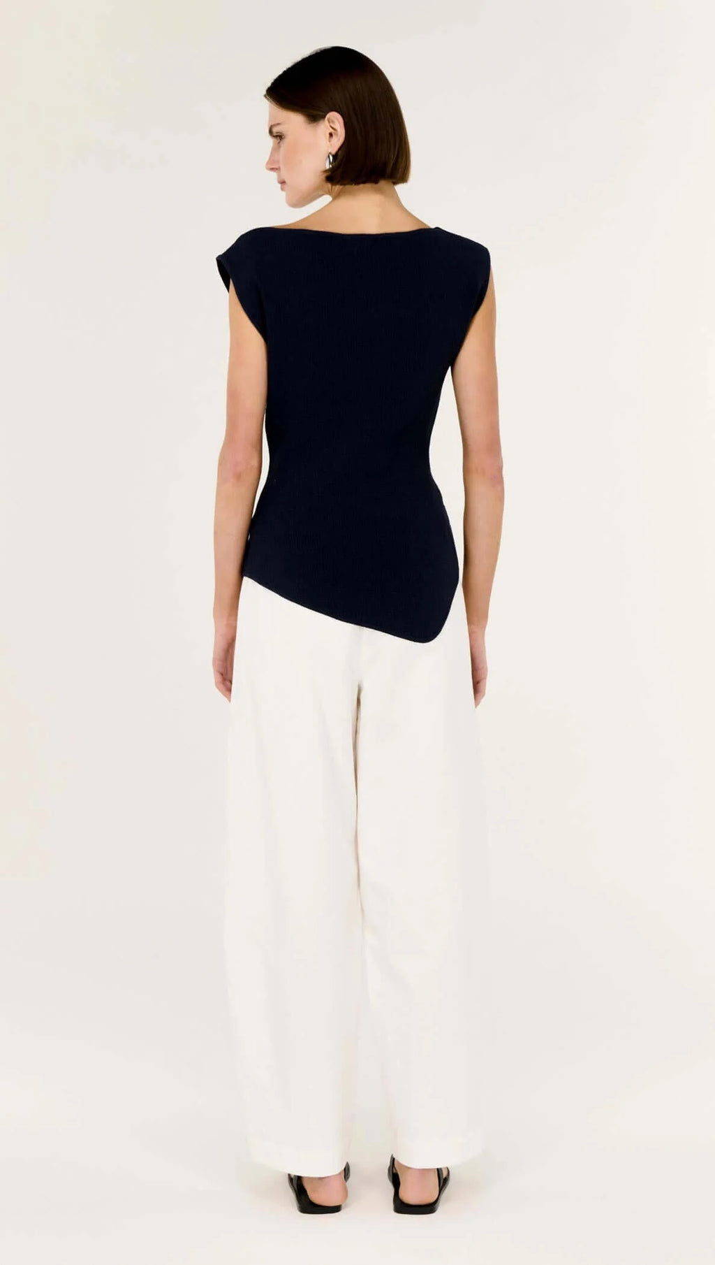 Staple The Label Cassian Assym Knit Top