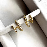 Ever Stride Double Bar Earring