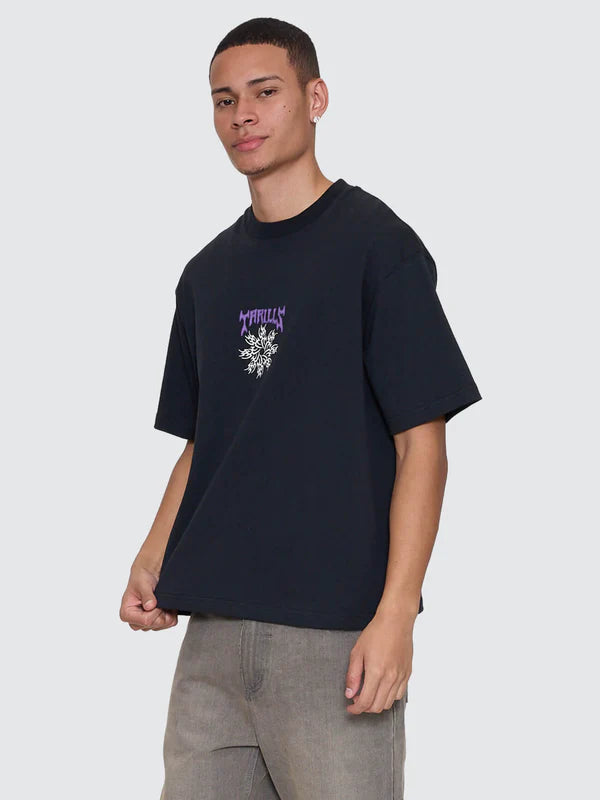 Thrills Stagger Box Fit Oversized Cropped Tee