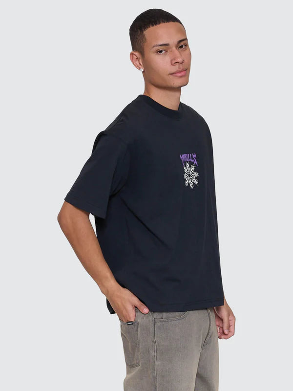 Thrills Stagger Box Fit Oversized Cropped Tee