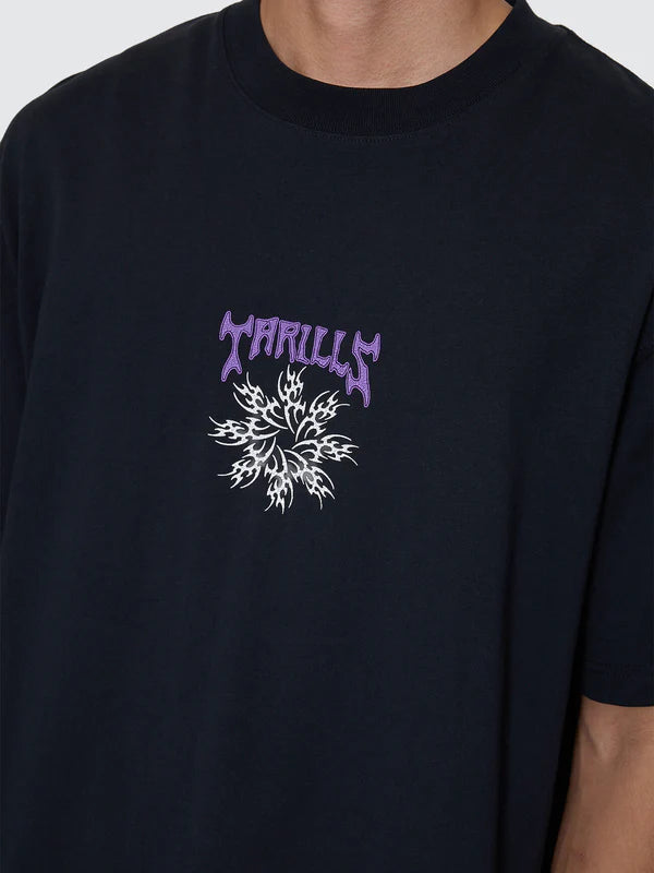 Thrills Stagger Box Fit Oversized Cropped Tee