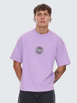 Thrills Peace Power Embro Box Fit Oversized Cropped Tee