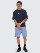 Thrills Fusion Panel Box Fit Oversized Cropped Tee