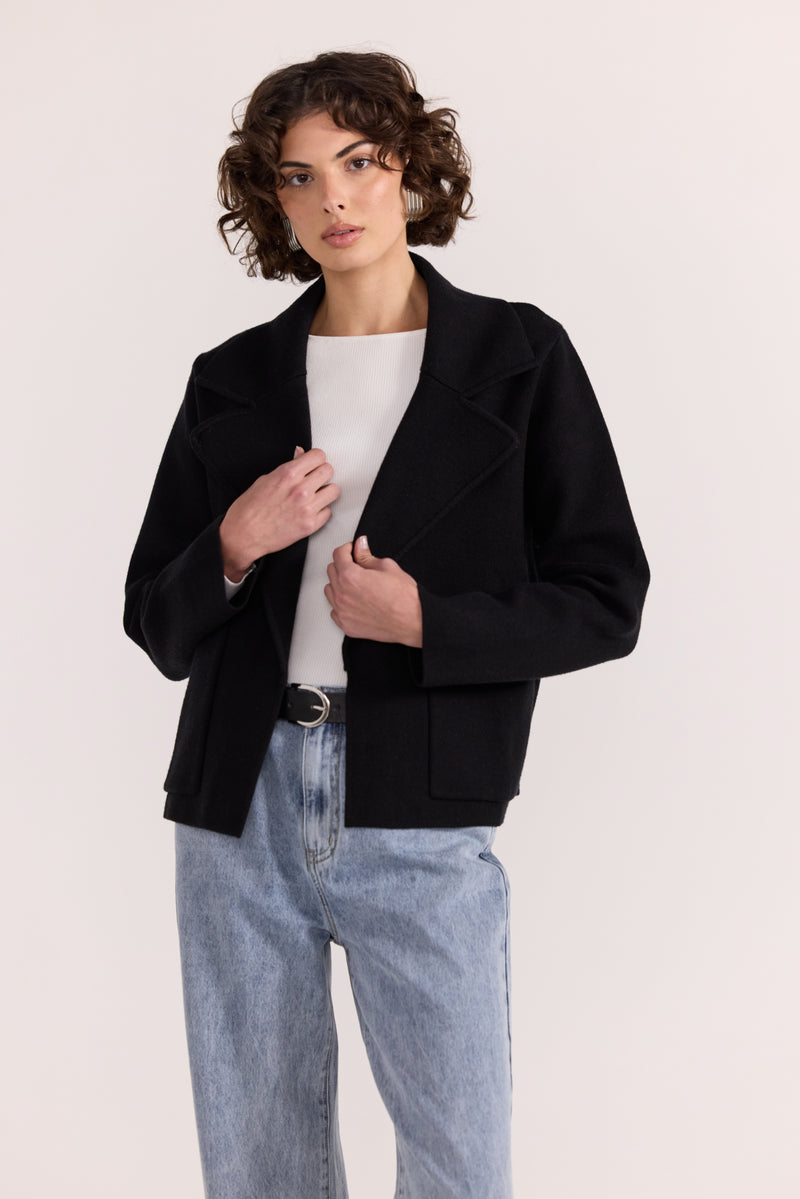 Staple The Label Aiden Crop Coatigan