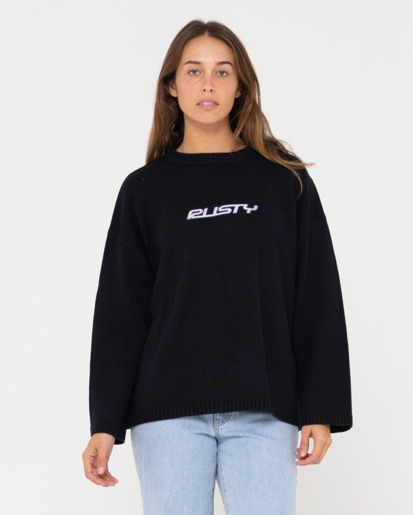 Rusty Rider Relaxed Crew Neck Knit