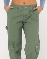 Rusty Cade Low Straight Canvas Cargo Pant