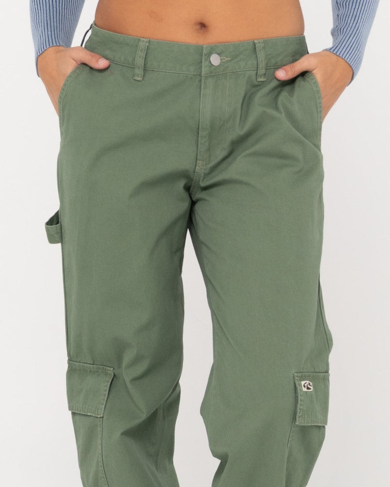 Rusty Cade Low Straight Canvas Cargo Pant