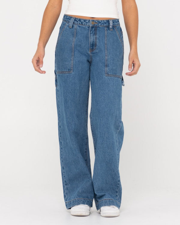 Rusty Billie Low Wide Denim Carpenter Pant
