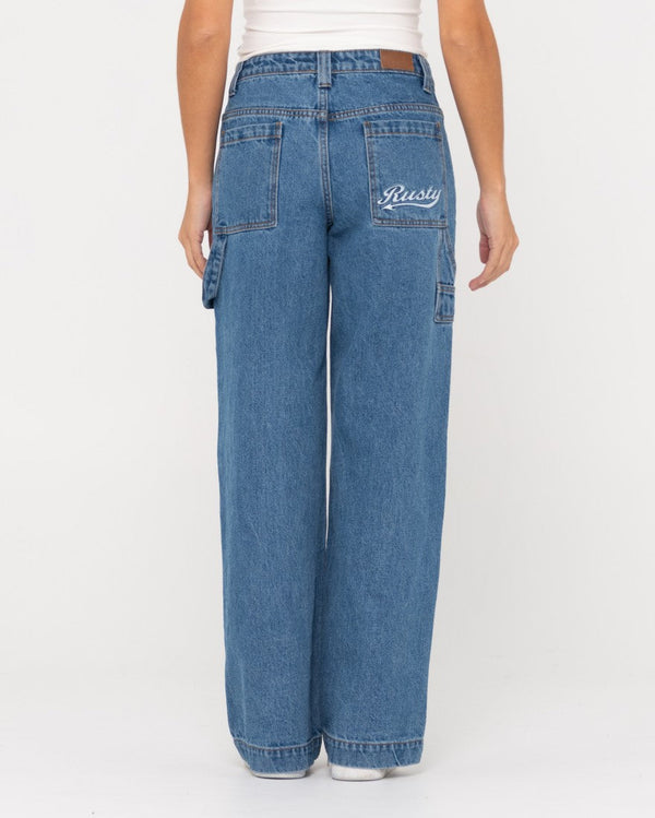 Rusty Billie Low Wide Denim Carpenter Pant