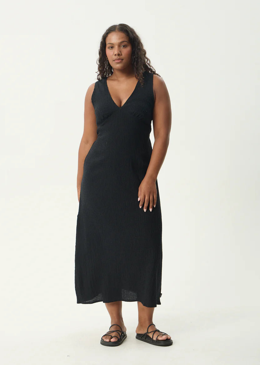 Afends Tully Seersucker Maxi Dress