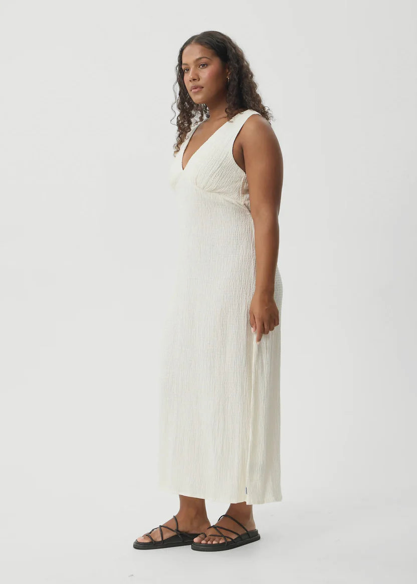 Afends Tully Seersucker Maxi Dress