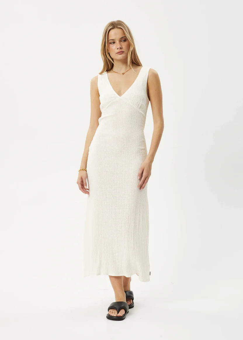 Afends Tully Seersucker Maxi Dress