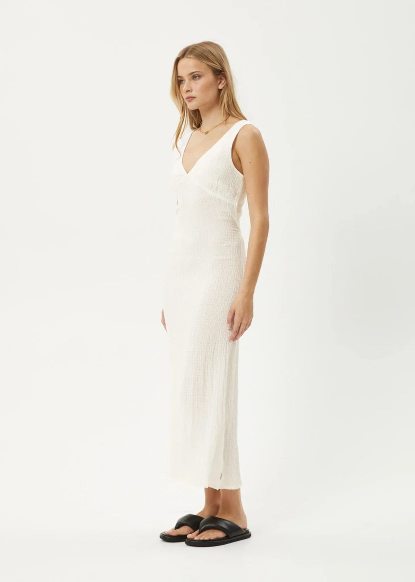 Afends Tully Seersucker Maxi Dress