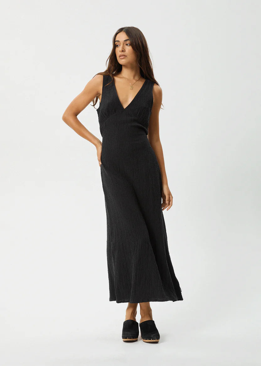 Afends Tully Seersucker Maxi Dress