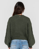 Rusty Folktale Crop Chunky Knit