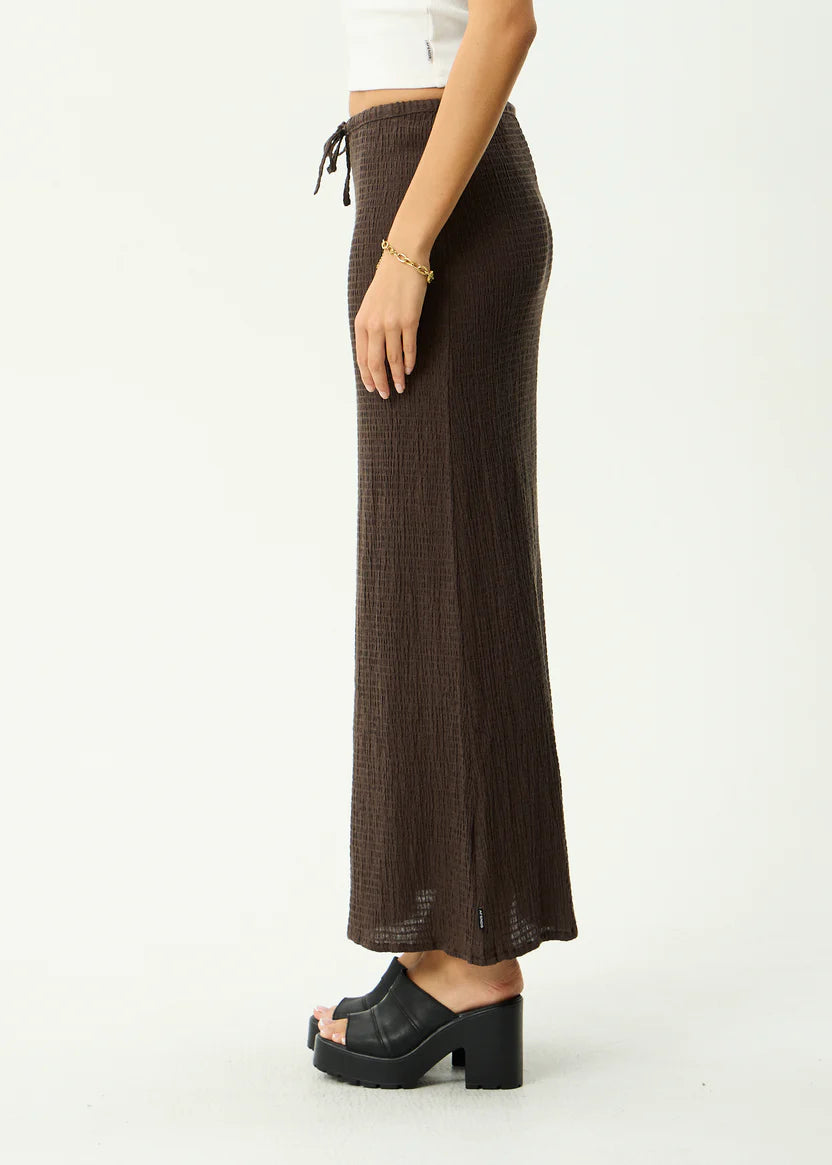 Afends Tully Seersucker Maxi Skirt
