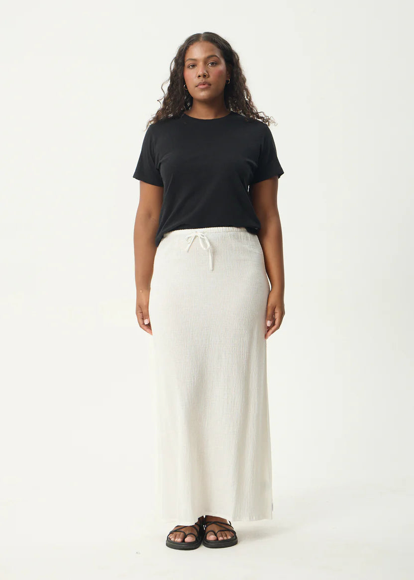 Afends Tully Seersucker Maxi Skirt