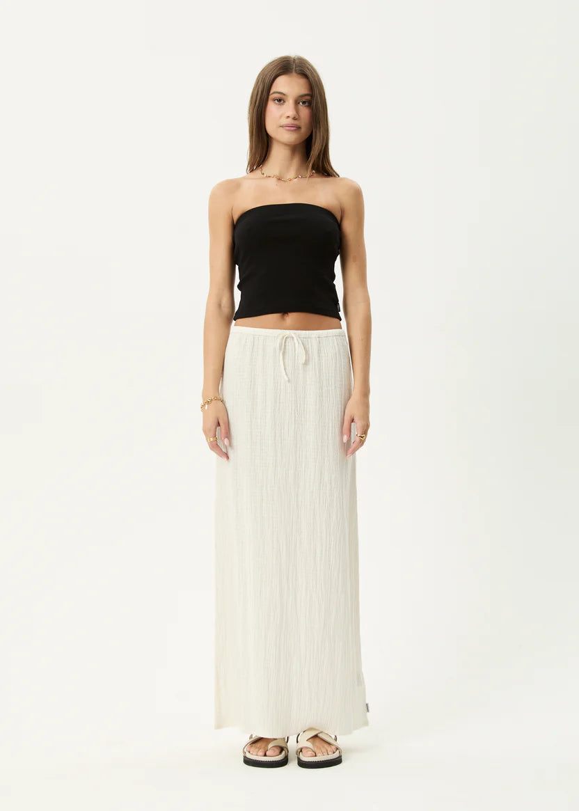 Afends Tully Seersucker Maxi Skirt