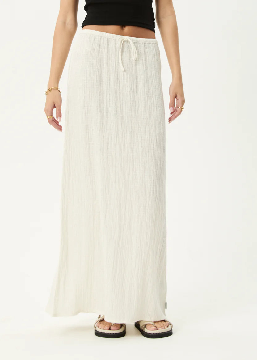 Afends Tully Seersucker Maxi Skirt
