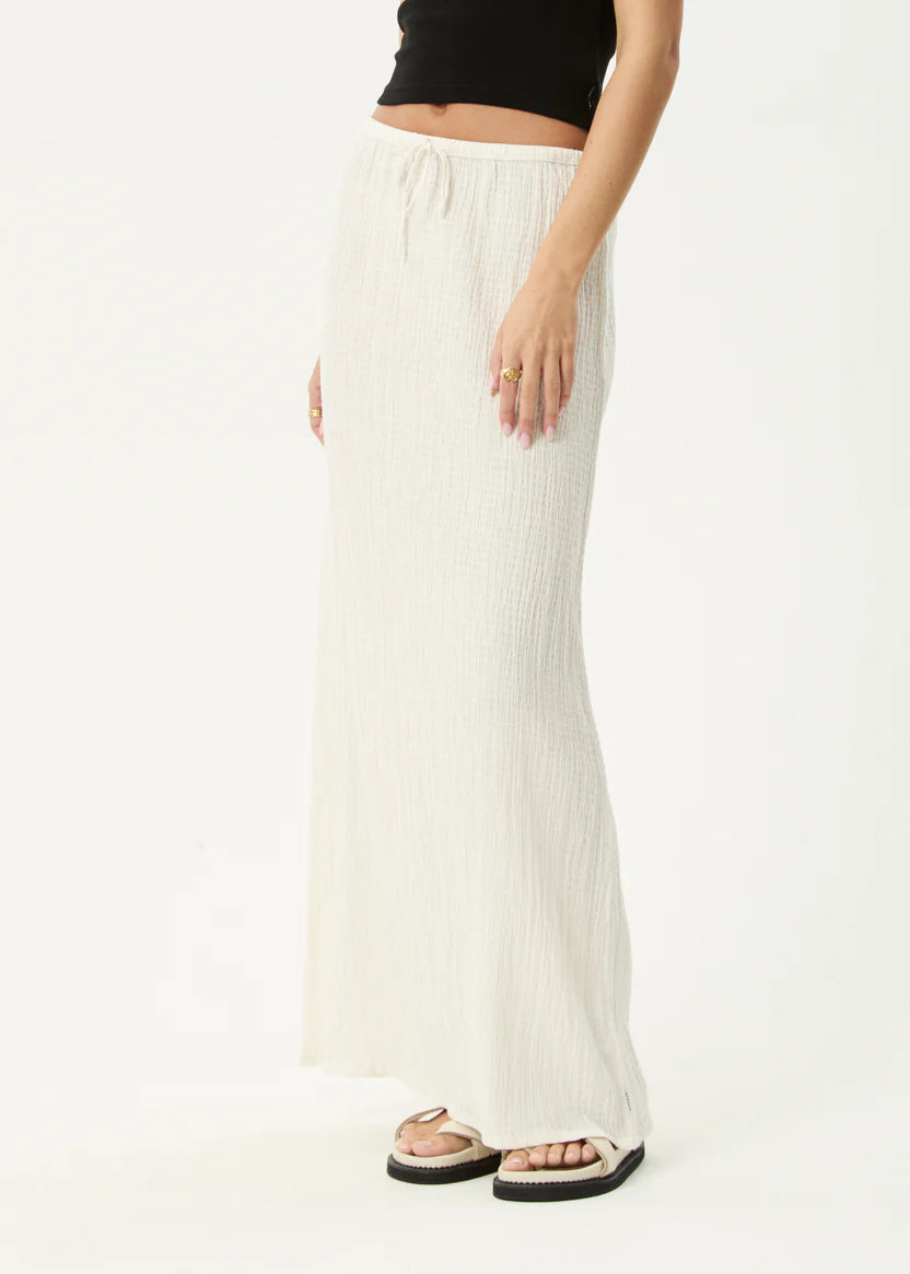 Afends Tully Seersucker Maxi Skirt