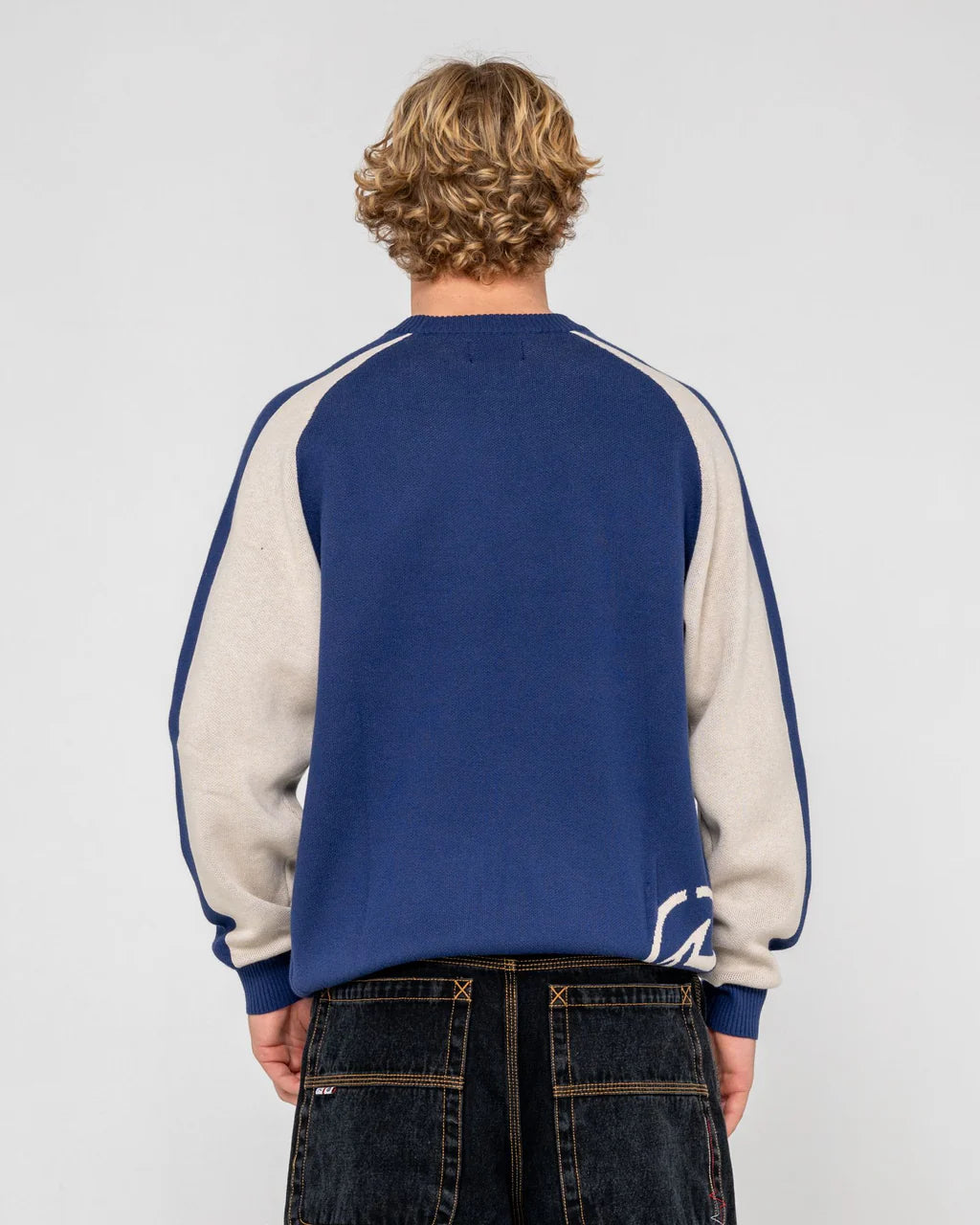 Rusty Roll Safe Boxy Knitted Crew
