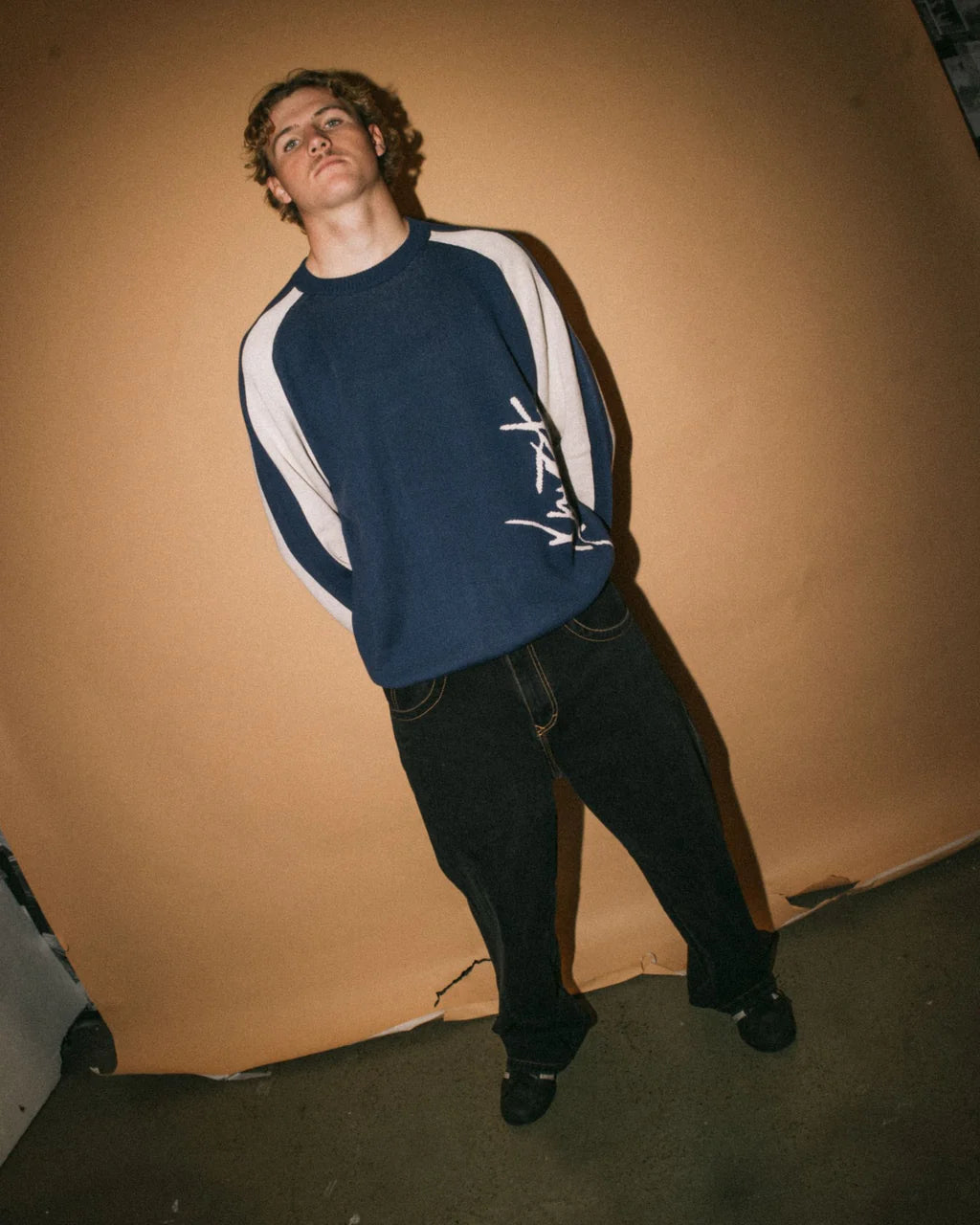 Rusty Roll Safe Boxy Knitted Crew