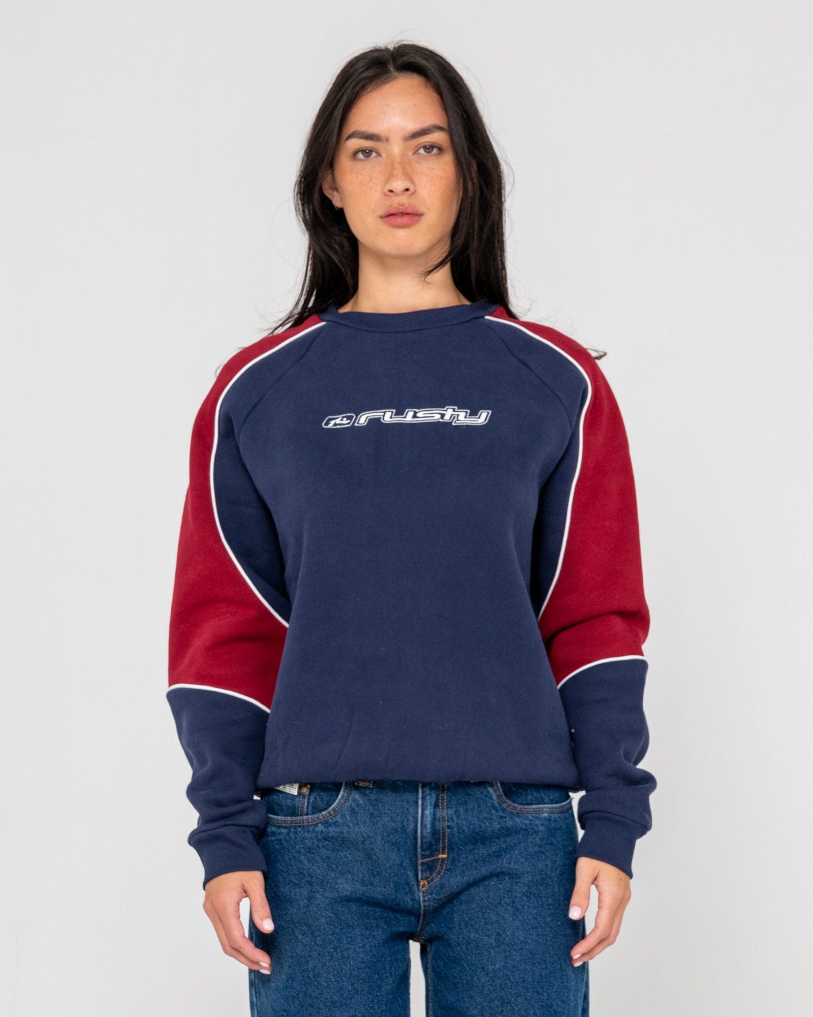 Rusty South Of The River Oversize Crew Fleece