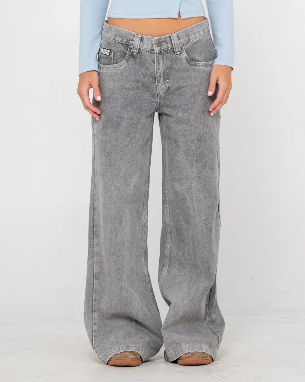 Rusty Wendy Wide Low Rise Denim Jean