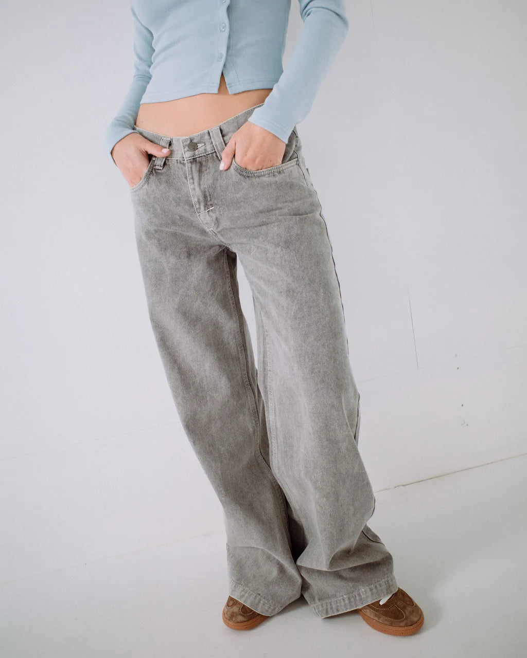 Rusty Wendy Wide Low Rise Denim Jean
