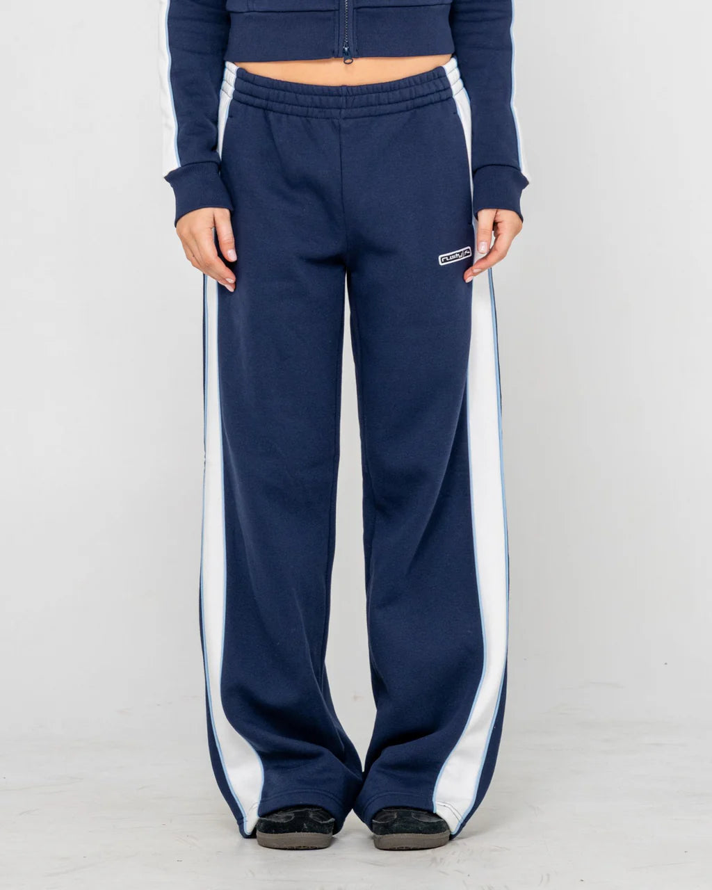 Rusty Retro Lines Wide Leg Trackpant W26