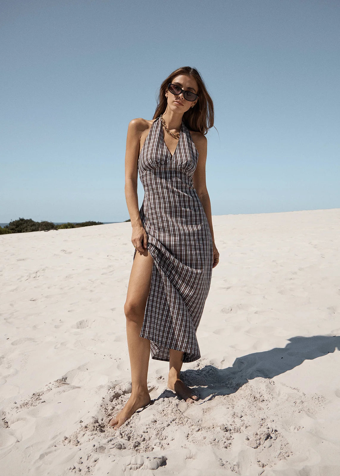 Afends Alexa Halter Maxi Dress