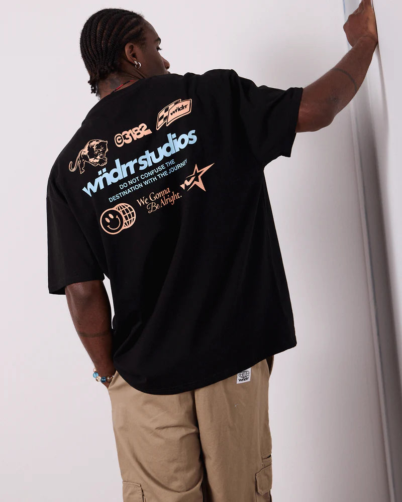 Wndrr Black Oversteer Box Fit Tee